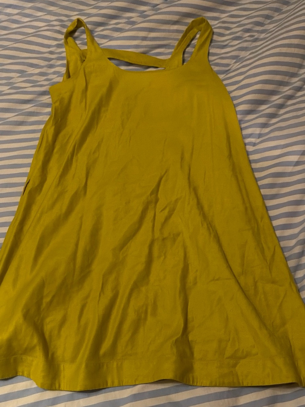 Anthropologie Bright Yellow Sleeveless Midi Dress
